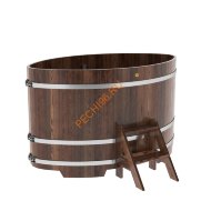 Купель для бани BentWood овальная из морёной лиственницы Премиум, 1,12х1,83 м Купель для бани BentWood овальная из морёной лиственницы Премиум, 1,12х1,83 м