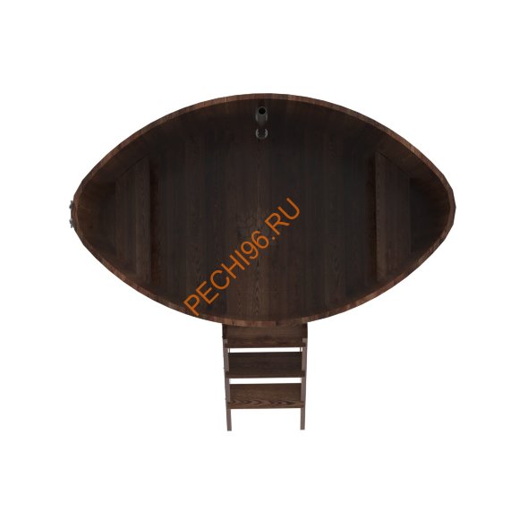 Купель для бани BentWood овальная из морёной лиственницы Премиум, 1,12х1,83 м Купель для бани BentWood овальная из морёной лиственницы Премиум, 1,12х1,83 м