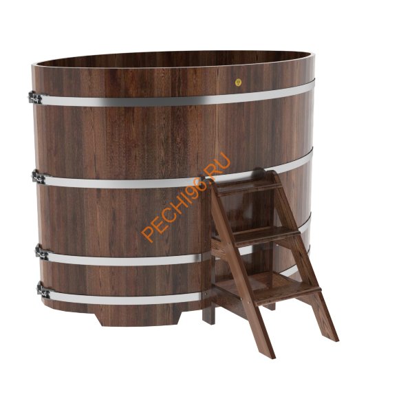 Купель для бани BentWood овальная из морёной лиственницы Премиум, 1,12х1,83 м Купель для бани BentWood овальная из морёной лиственницы Премиум, 1,12х1,83 м
