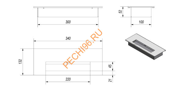 Биокамин напольный Kratki WHISKEY 2, TUV Биокамин напольный Kratki WHISKEY 2, TUV