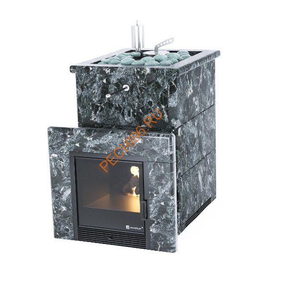 Печь банная ИзиСтим Анапа в кожухе из пироксенита с открытым верхом Печь банная ИзиСтим Анапа в кожухе из пироксенита с открытым верхом