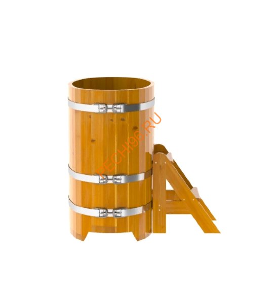 Купель для бани BentWood овальная из лиственницы Рустик, 0,59х1,06 м Купель для бани BentWood овальная из лиственницы Рустик, 0,59х1,06 м