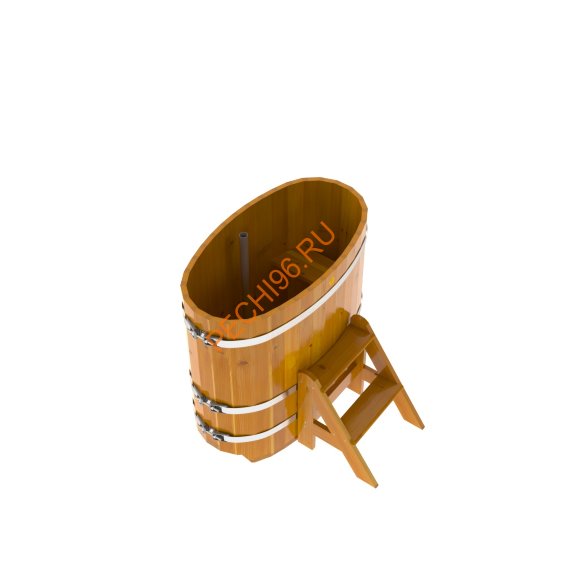 Купель для бани BentWood овальная из лиственницы Рустик, 0,59х1,06 м Купель для бани BentWood овальная из лиственницы Рустик, 0,59х1,06 м