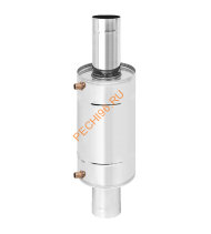 Теплообменник на трубе Везувий 12л, D120 (AISI 439) Теплообменник на трубе Везувий 12л, D120 (AISI 439)