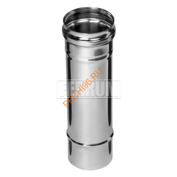 Дымоход Феррум, нержавейка AISI 430-0,5 мм d 115 мм L=0,25м