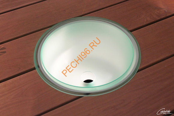 Шайка со светодиодной подсветкой Cariitti LED IB320 с водосливным отверстием