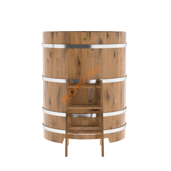 Купель для бани BentWood угловая из дуба Рустик, 1,03х1,03 м