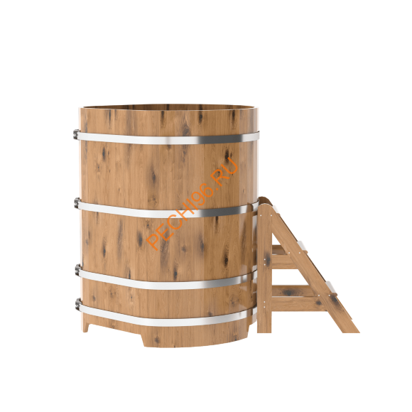 Купель для бани BentWood угловая из дуба Рустик, 1,03х1,03 м