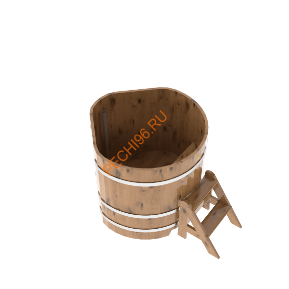 Купель для бани BentWood угловая из дуба Рустик, 1,03х1,03 м