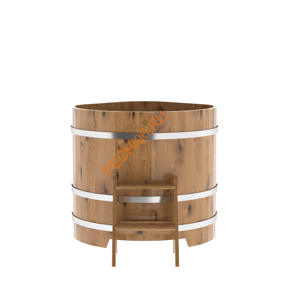 Купель для бани BentWood угловая из дуба Рустик, 1,03х1,03 м
