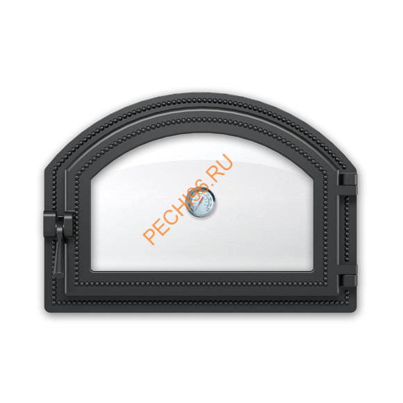 Дверка ВЕЗУВИЙ 222 с термометром (Антрацит) Дверка ВЕЗУВИЙ 222 с термометром (Антрацит)