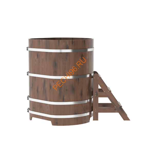 Купель для бани BentWood угловая из морёного дуба Рустик, 1,03х1,03 м