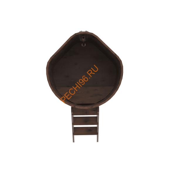 Купель для бани BentWood угловая из морёного дуба Рустик, 1,03х1,03 м