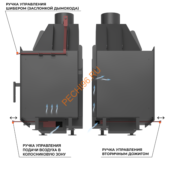 Камин ASTON 600 «BOYARD» Пироксенит Элит Камин ASTON 600 «BOYARD» Пироксенит Элит