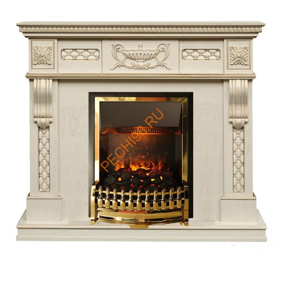 Электрокамин Dimplex Corsica с очагом Atherton слоновая кость Электрокамин Dimplex Corsica с очагом Atherton слоновая кость