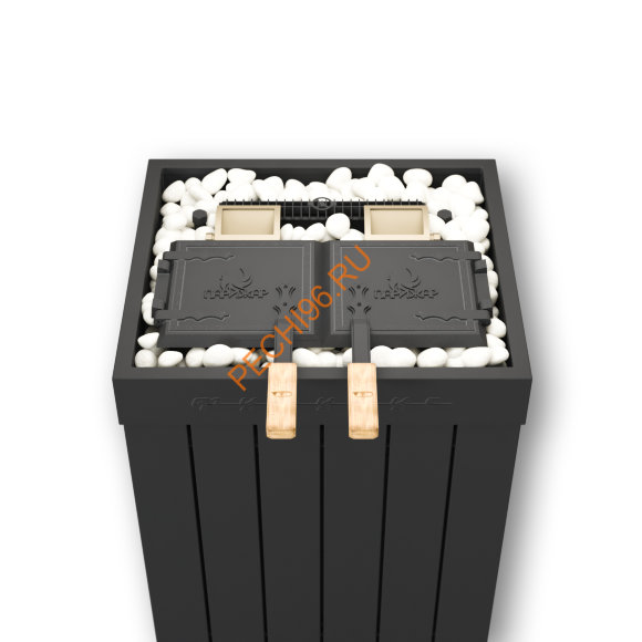 Электрическая паротермальная печь ФутуРус 2.0 10 кВт, металл Черный в Нижнем Новгороде