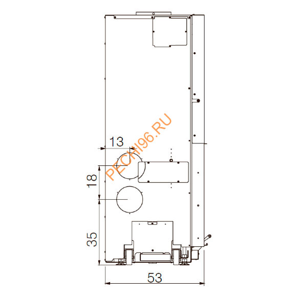 Каминная топка EdilKamin WINDO 90 N BIANCO