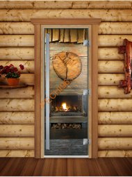 Дверь стеклянная DoorWood «Престиж», 800х2000мм, с фотопечатью «Огонек в печи» Дверь стеклянная DoorWood «Престиж», 800х2000мм, с фотопечатью «Огонек в печи»