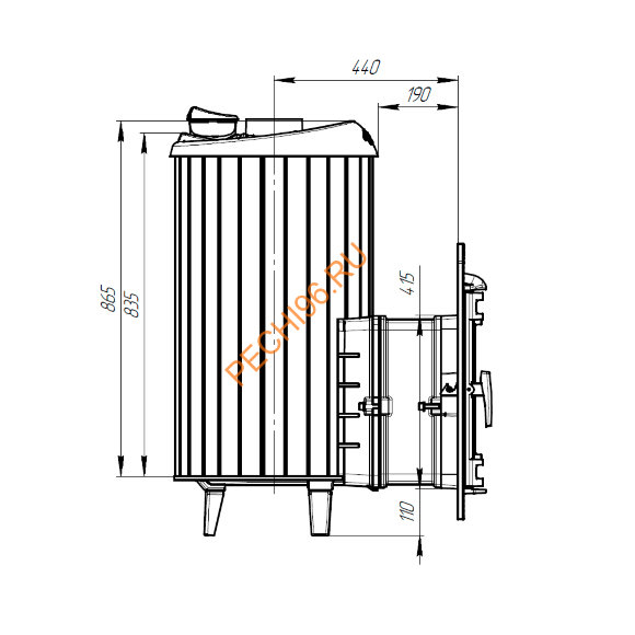 Печь банная Атмосфера XL ПРО ламели змеевик 