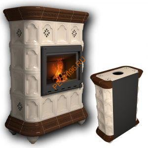 Печь-камин КимрПечь Истра пристенный Шоколад