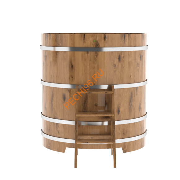 Купель для бани BentWood угловая из дуба Рустик, 1,19х1,19 м