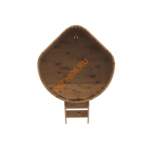 Купель для бани BentWood угловая из дуба Рустик, 1,19х1,19 м