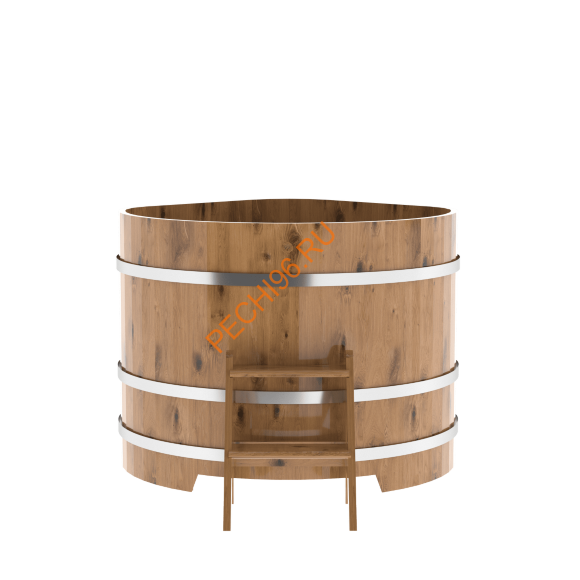 Купель для бани BentWood угловая из дуба Рустик, 1,19х1,19 м