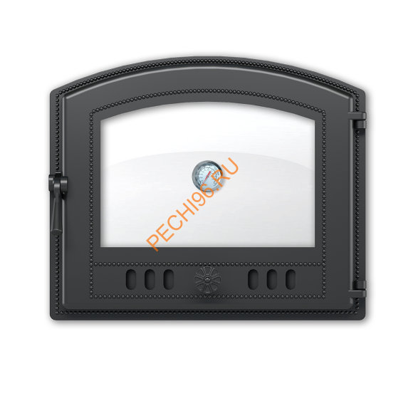 Дверка ВЕЗУВИЙ 224 с термометром (Антрацит) Дверка ВЕЗУВИЙ 224 с термометром (Антрацит)