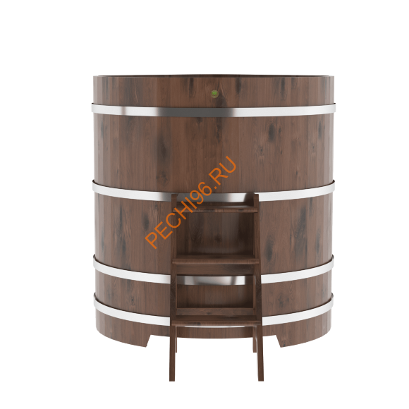 Купель для бани BentWood угловая из морёного дуба Рустик, 1,19х1,19 м