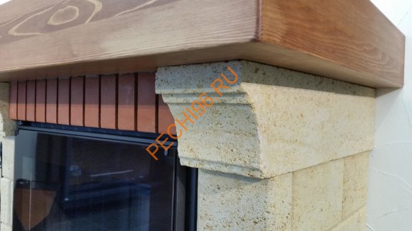 Каминная облицовка Кипр 700 угловая 45° Каминная облицовка Кипр 700 угловая 45°