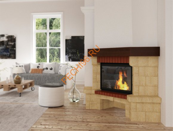 Каминная облицовка Кипр 700 угловая 45° Каминная облицовка Кипр 700 угловая 45°
