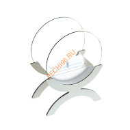 Биокамин Аурис Big White, прозрачное стекло