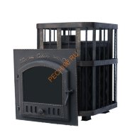 Печь банная Сибирь-премиум 40 (545х545), ТК 400 мм, сетка