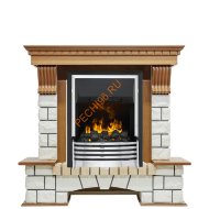 Электрокамин Dimplex Pierre Luxe с очагом Flagstaff дуб/ белый Электрокамин Dimplex Pierre Luxe с очагом Flagstaff дуб/ белый