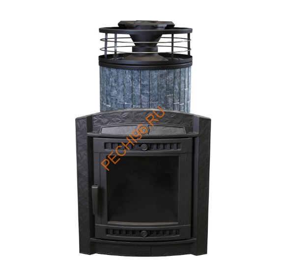 Печь банная Атмосфера L Талькохлорит ламель+сетка, с тоннелем