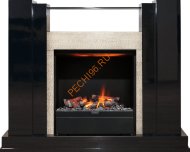 Электрокамин Dimplex Rockwell с очагом Albany черный лак, слоновая кость Электрокамин Dimplex Rockwell с очагом Albany черный лак, слоновая кость