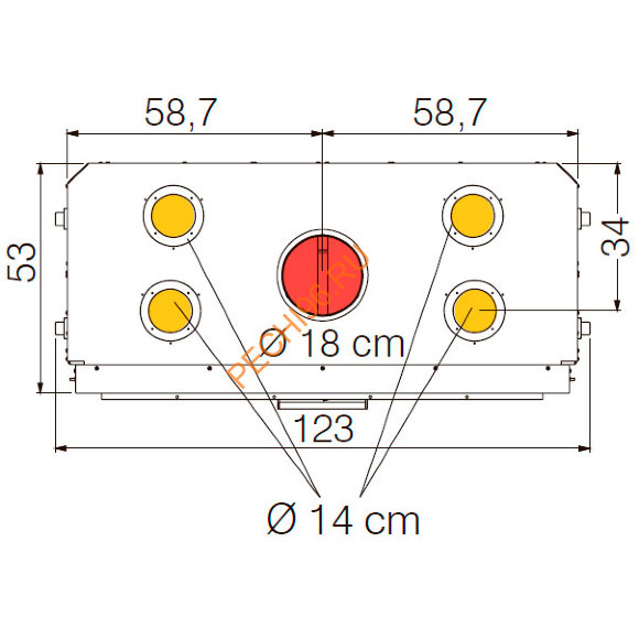 Каминная топка EdilKamin WINDO 100 N BIANCO