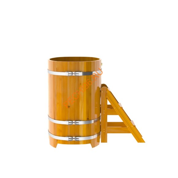 Купель для бани BentWood овальная из лиственницы Рустик, 0,76х1,16 м