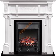 Электрокамин Royal Flame Oxford белый с очагом Fobos FX