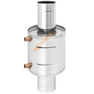 Теплообменник на трубе Везувий 6л, D115 (AISI 439)