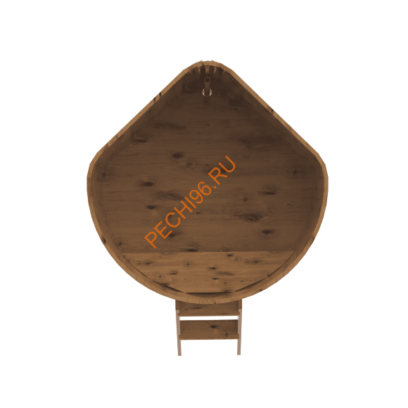 Купель для бани BentWood угловая из дуба рустик, h 1400мм