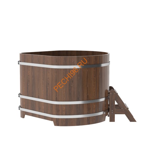 Купель для бани BentWood угловая из морёного дуба Премиум, 1,37х1,37 м