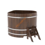 Купель для бани BentWood угловая из морёного дуба Премиум, 1,37х1,37 м Купель для бани BentWood угловая из морёного дуба Премиум, 1,37х1,37 м