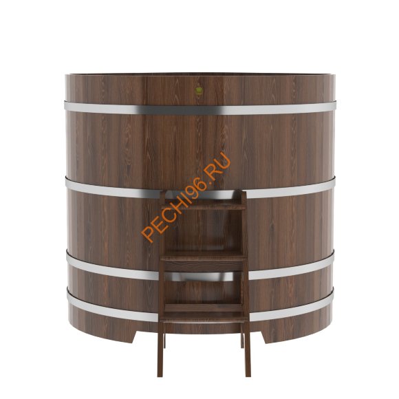 Купель для бани BentWood угловая из морёного дуба Премиум, 1,37х1,37 м