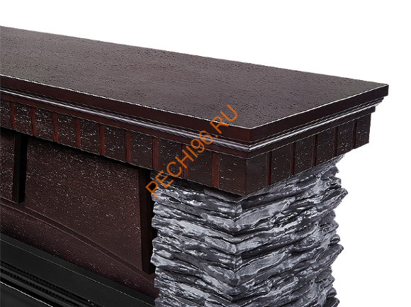 Электрокамин Electrolux EFP/P-3020LS с порталом Firelight Porto 30, камень черный, венге