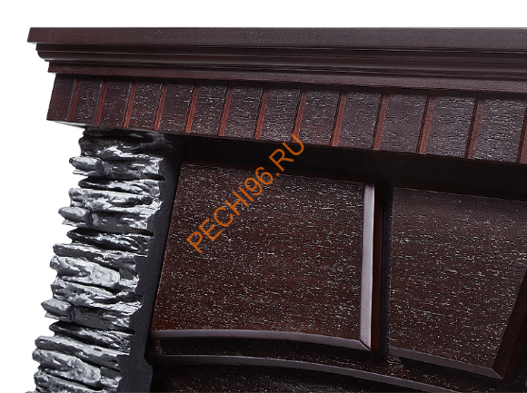 Электрокамин Electrolux EFP/P-3020LS с порталом Firelight Porto 30, камень черный, венге