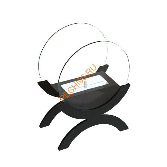 Биокамин Аурис Big Black, прозрачное стекло Биокамин Аурис Big Black, прозрачное стекло