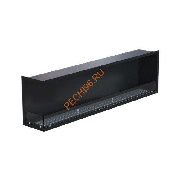 Биокамин угловой 1800х500х300 мм, стекло