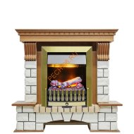 Электрокамин Dimplex Pierre Luxe с очагом Danville Antique Brass FB2 дуб/ белый Электрокамин Dimplex Pierre Luxe с очагом Danville Antique Brass FB2 дуб/ белый