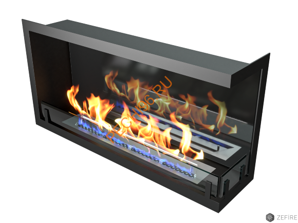Биокамин ZeFire STANDART угловой 900 со стемалитом